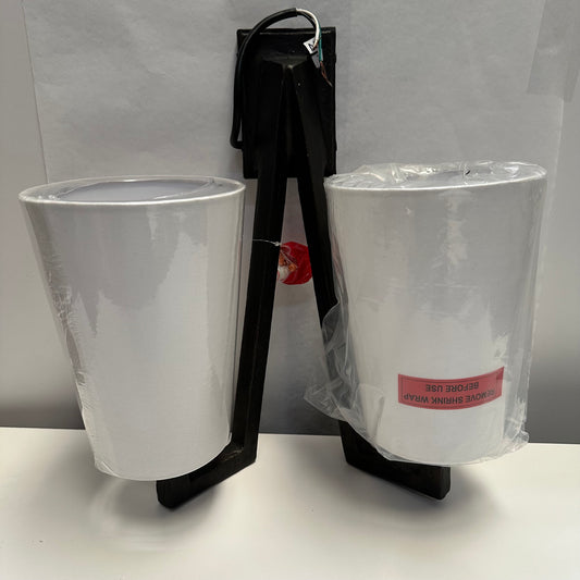 reclaimed iron wall sconce 2 lamps