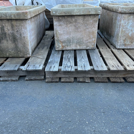 concrete garden bed planter boxes salvage