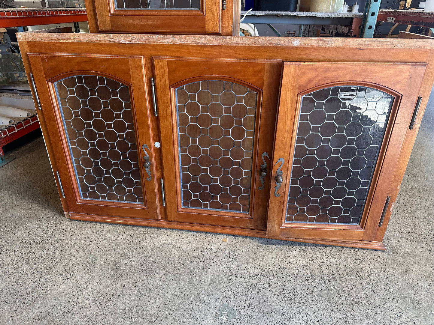 Leaded glass cabinets
