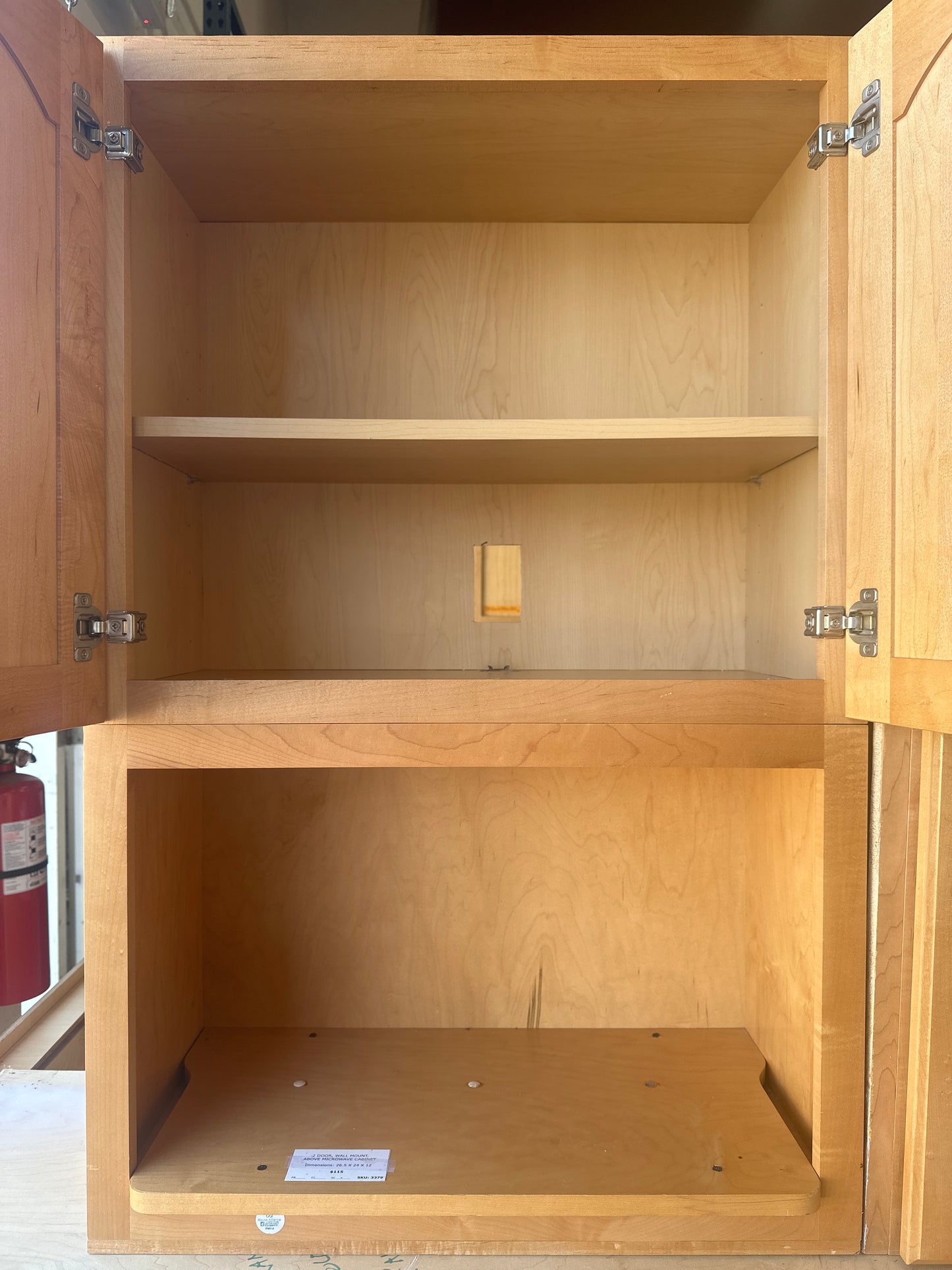 2 DOOR, WALL MOUNT, ABOVE MICROWAVE CABINET