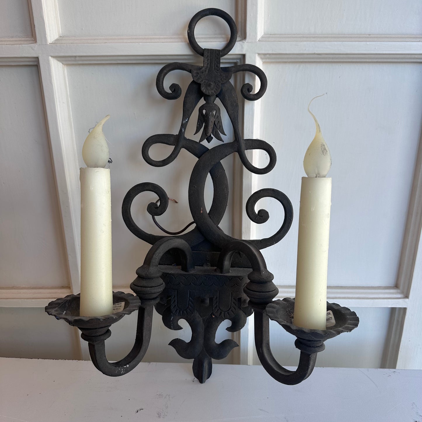 Fleur-de-Lis Double Arm Sconce