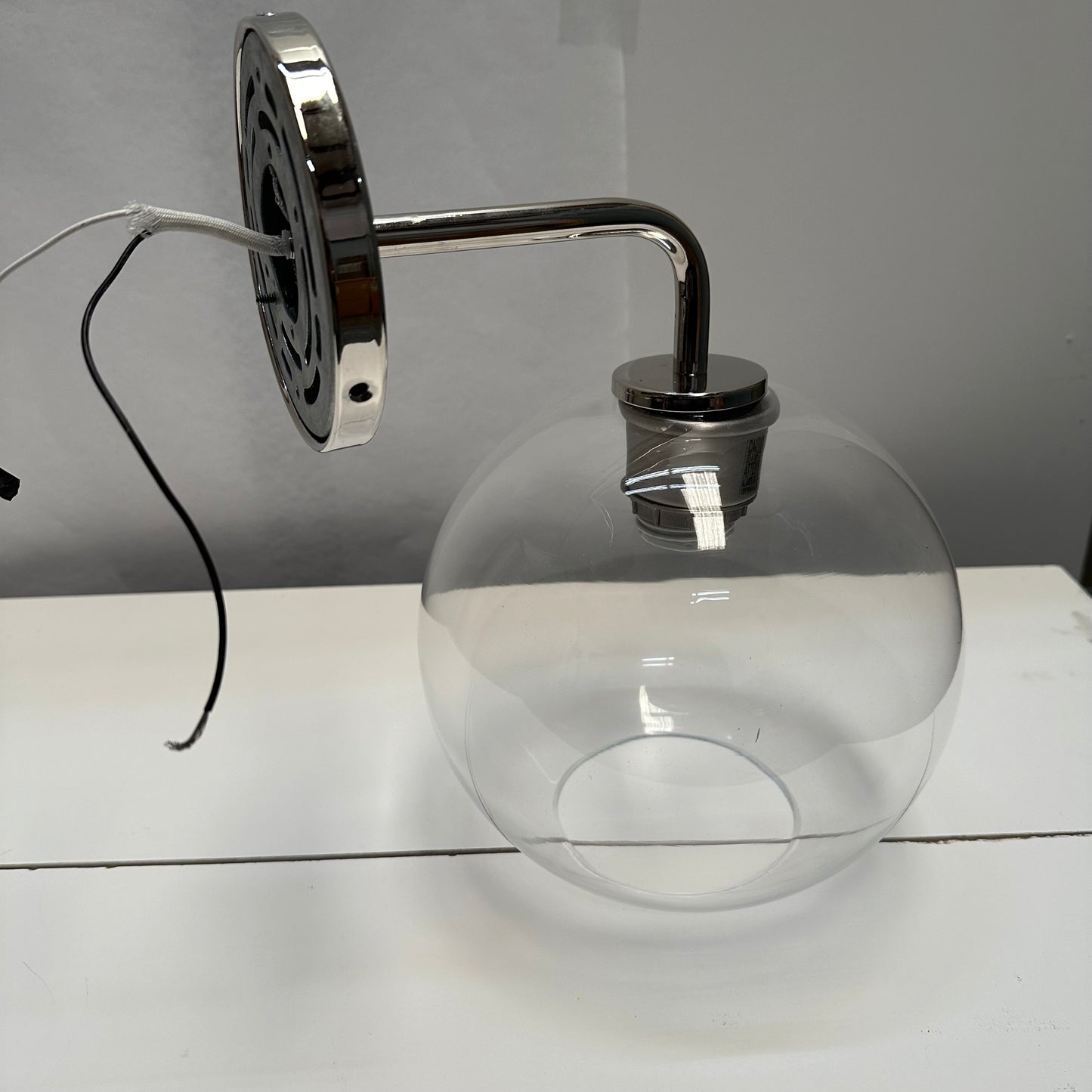 Structural Globe Sconce