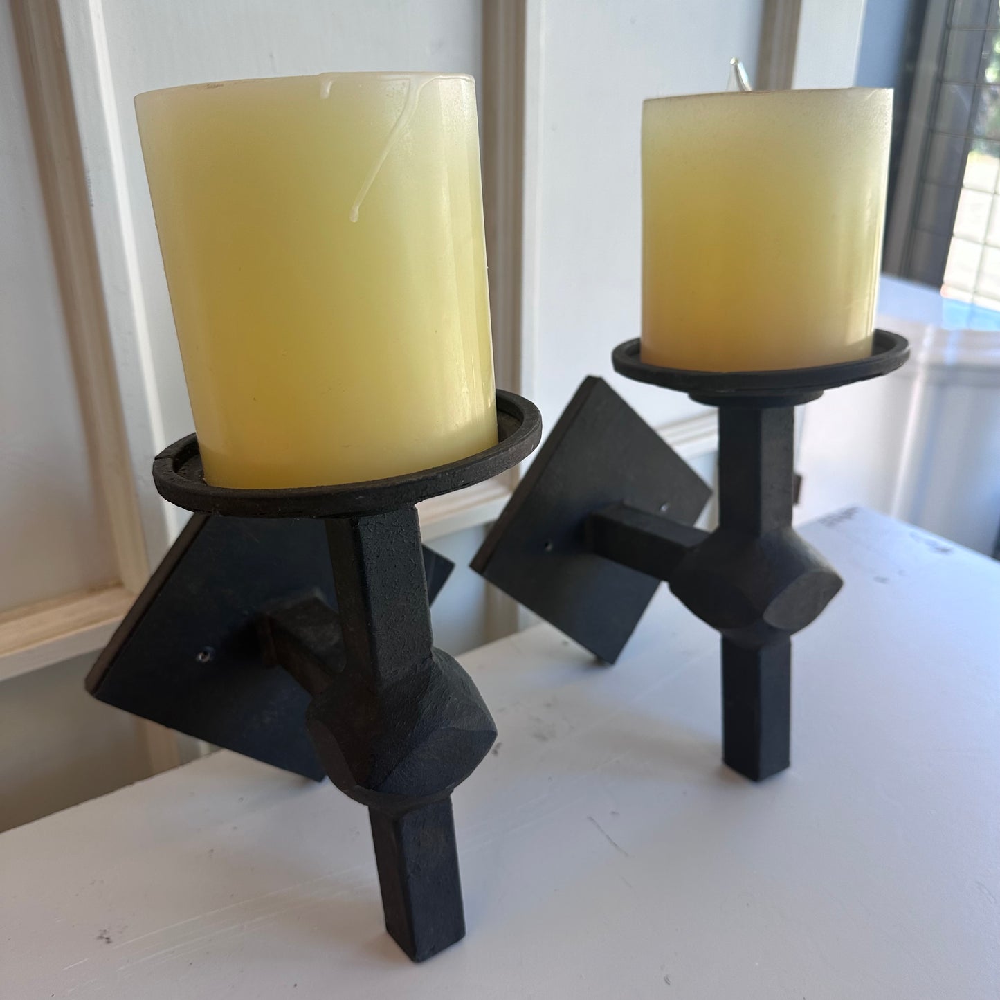 Pair of Gothic Candle Sconces