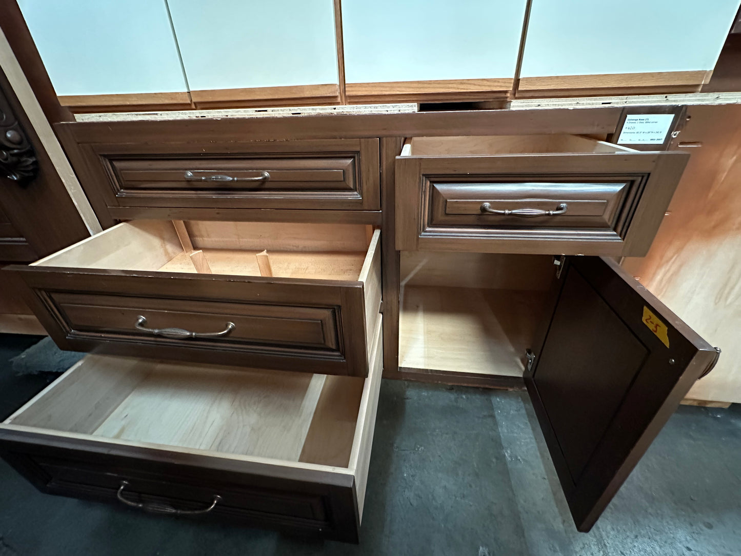 4 Drawer, 1 Door Base Cabinet