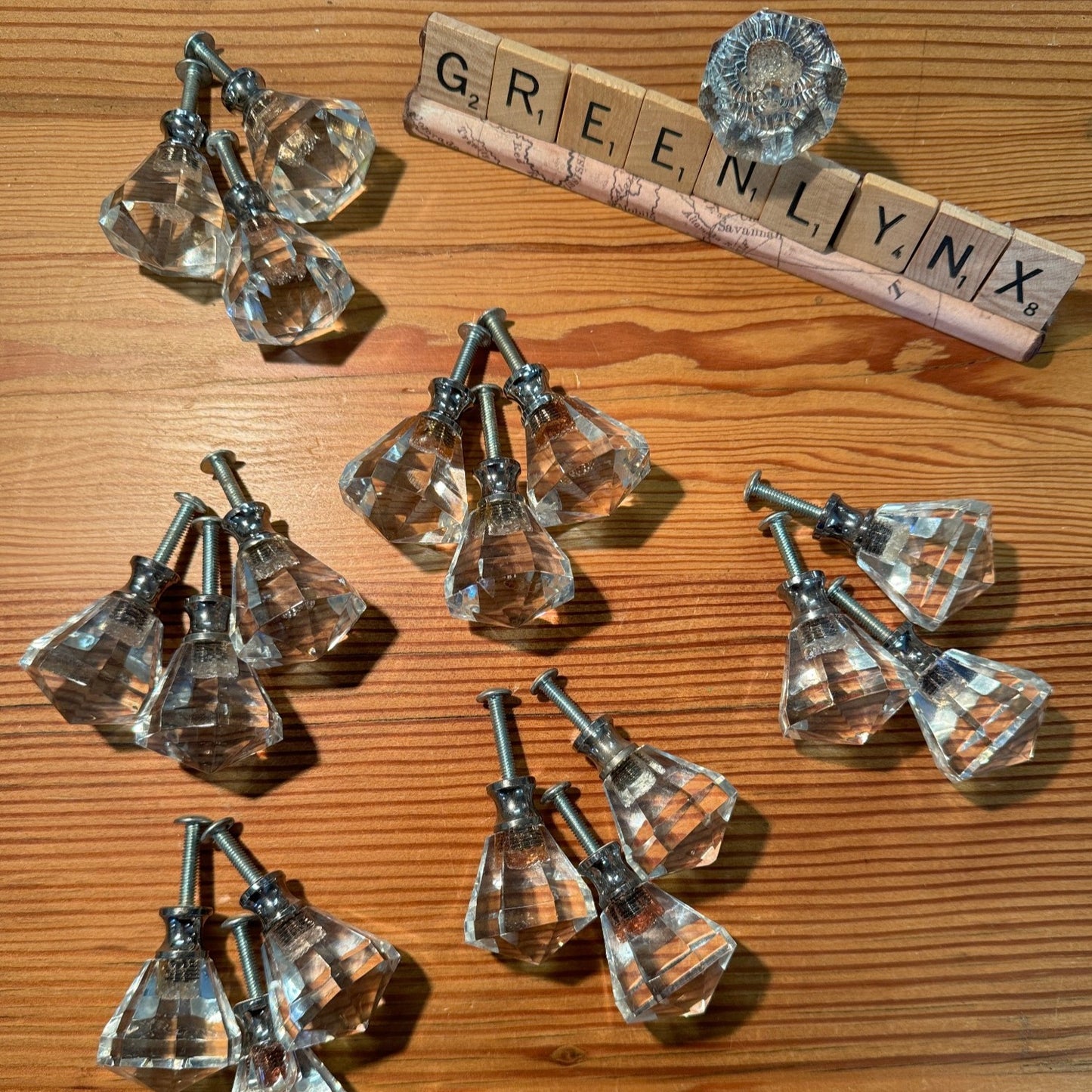 Glass cabinet knob