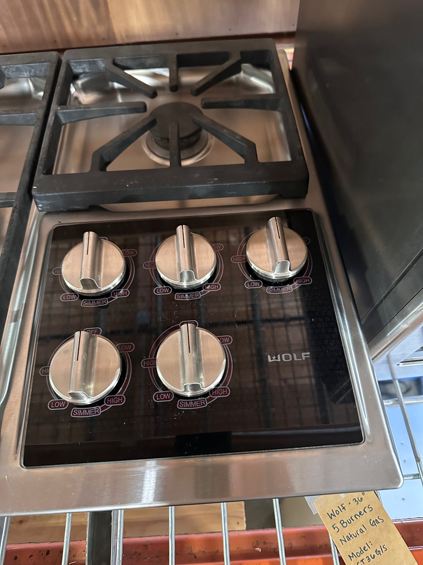 Wolf 36" Professional Gas Cooktop (Model CT36G/S)