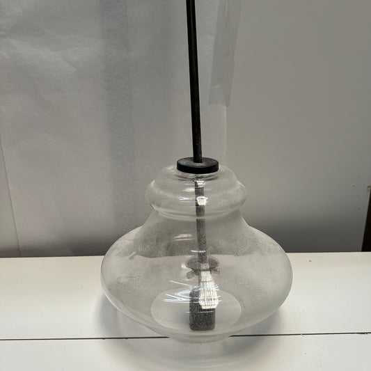 bronze and glass pendant light hanging lamp salvage