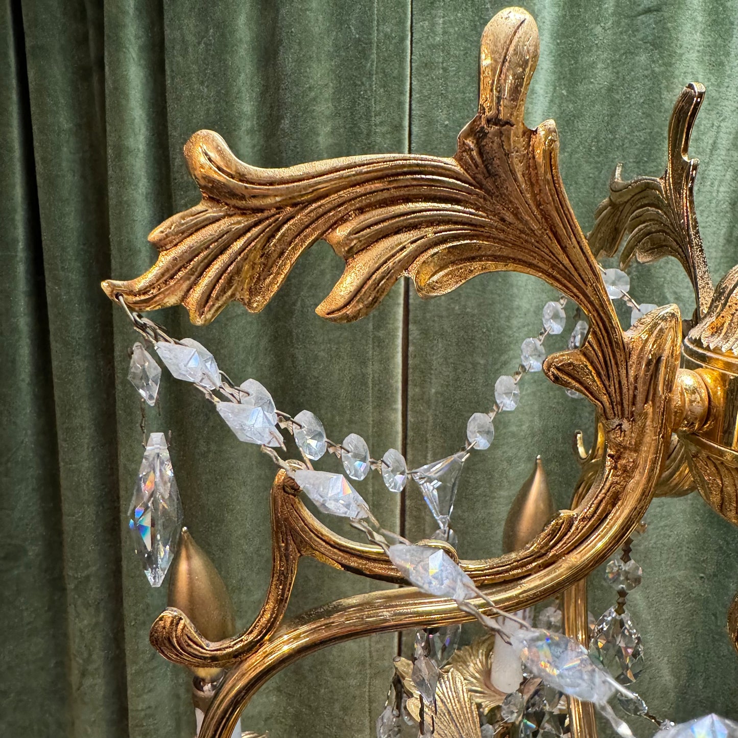 Antique French Bronze Chandelier