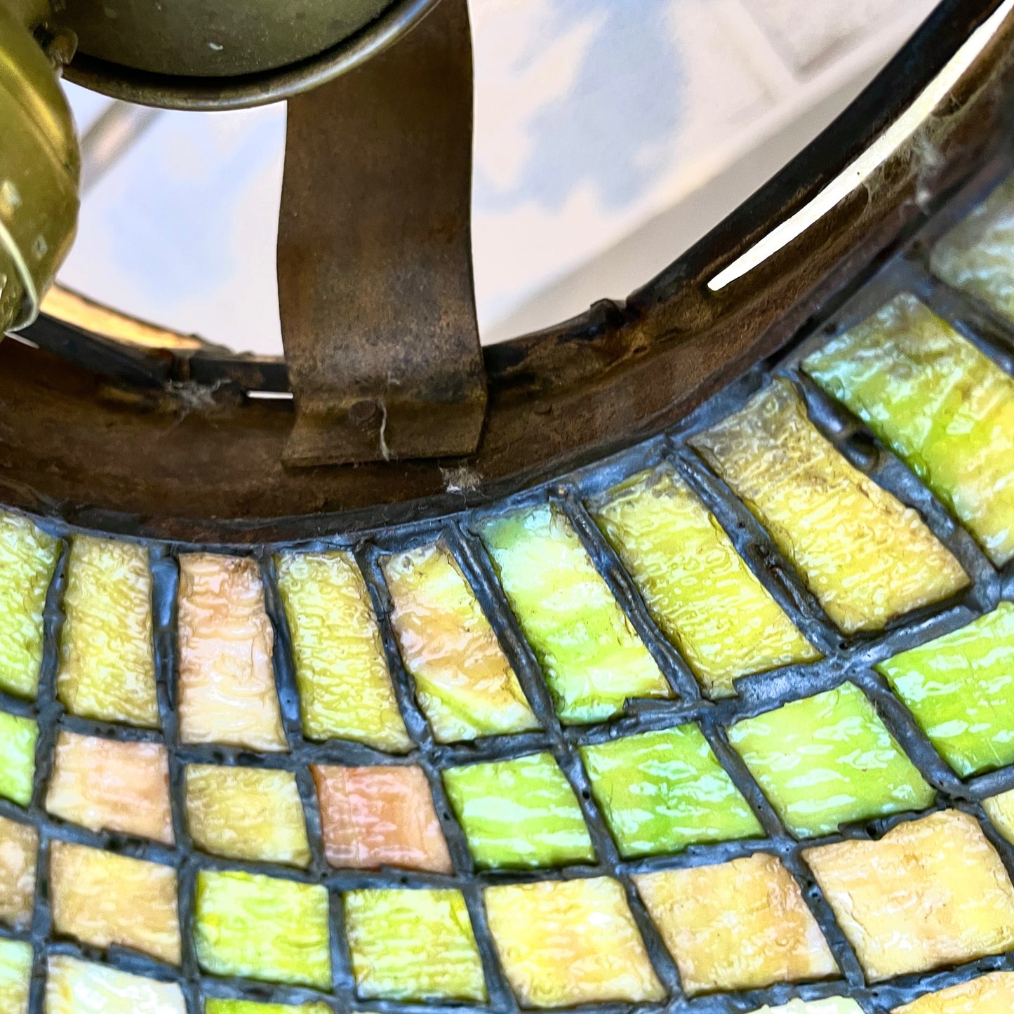 Leaded Glass Chandelier