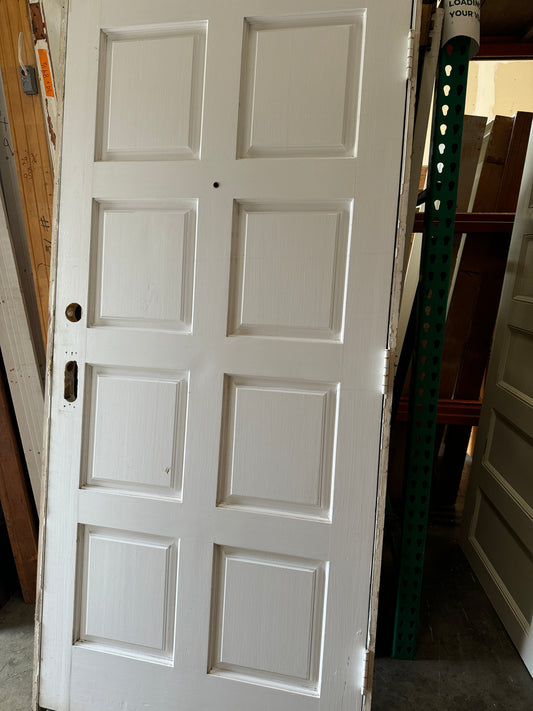 Solid Wood 8 Panel Entry Door