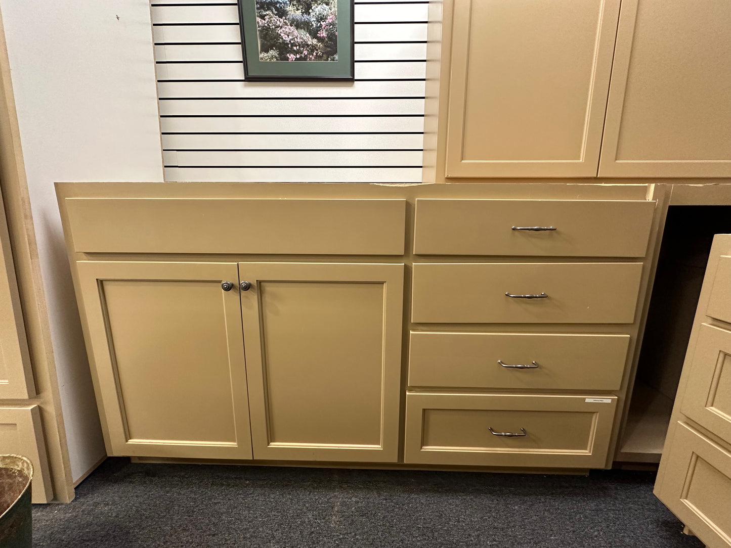 Sink Base Cabinet; 2 Doors, 4 Drawers