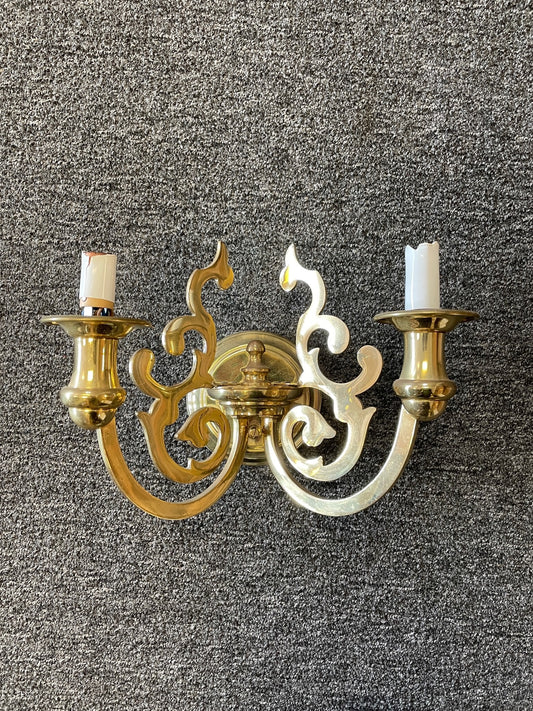 Mid 20th C.Sciolari Brass Sconce