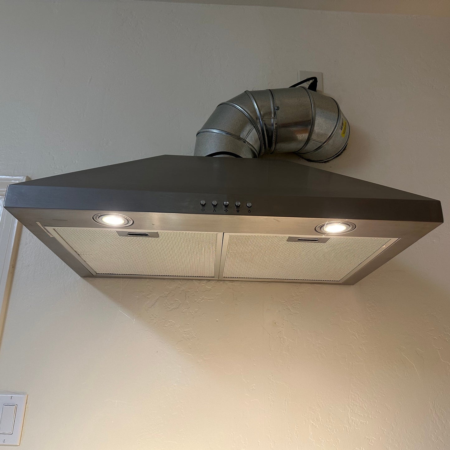 salvaged fume hood stove range hood