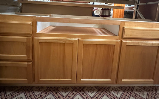 3 Door, 4 Drawer Alder Cabinet Base (11)