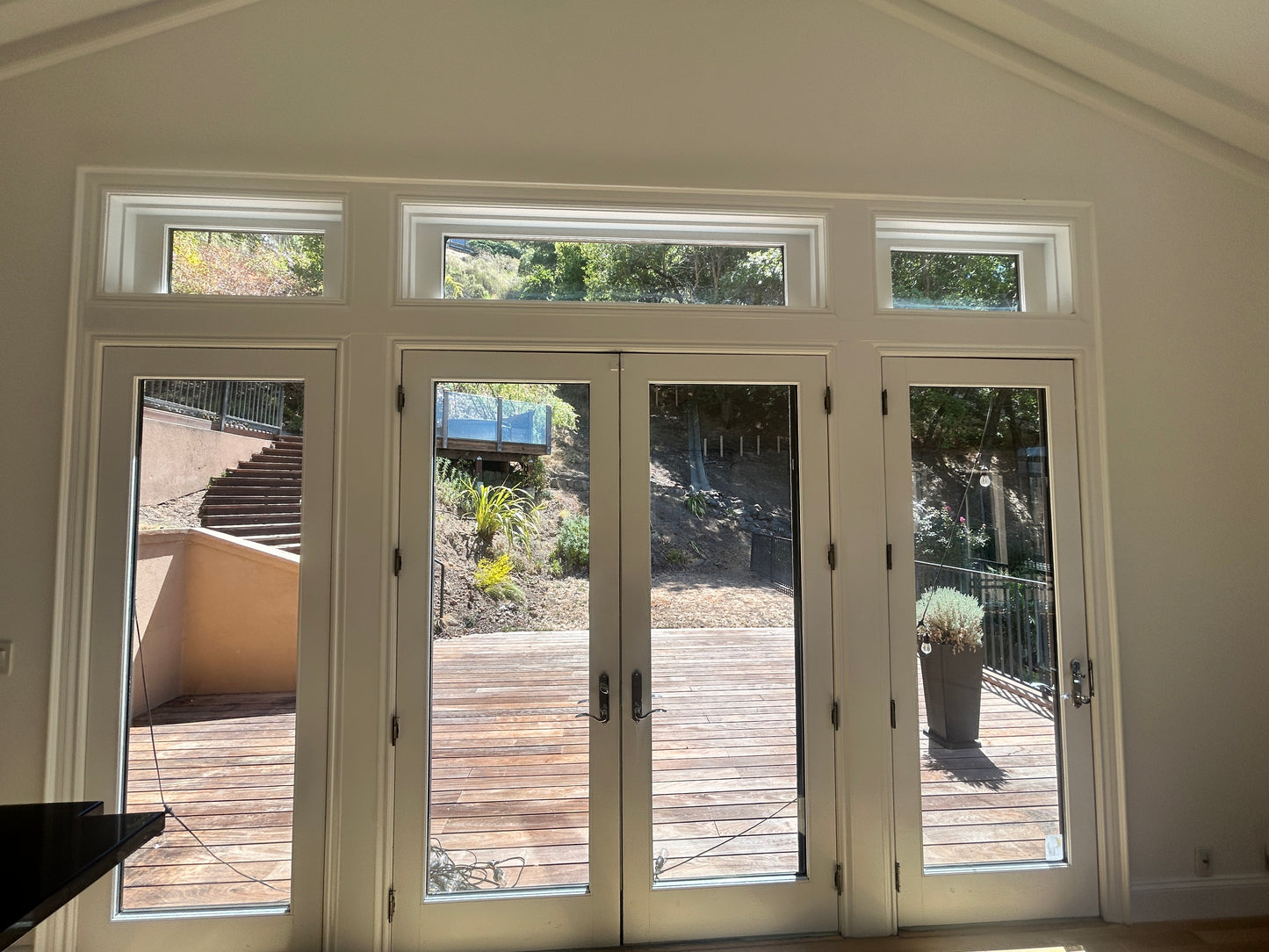 Aluminum clad, full lite french doors
