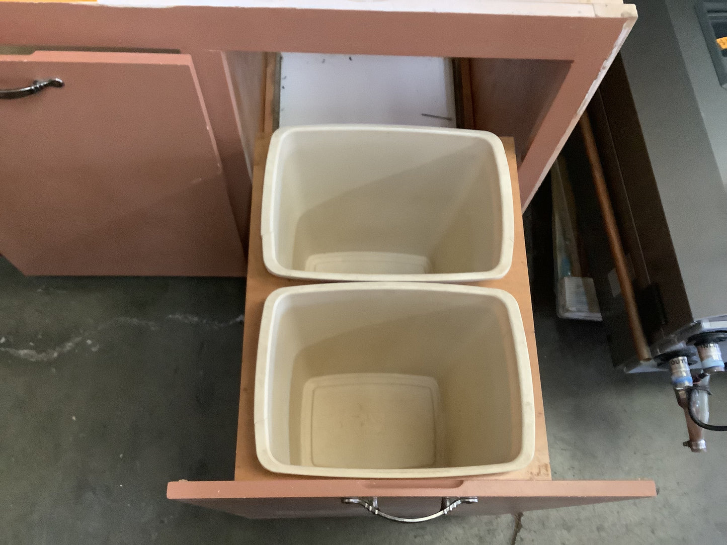 Trash and Recycling Cabinet Base