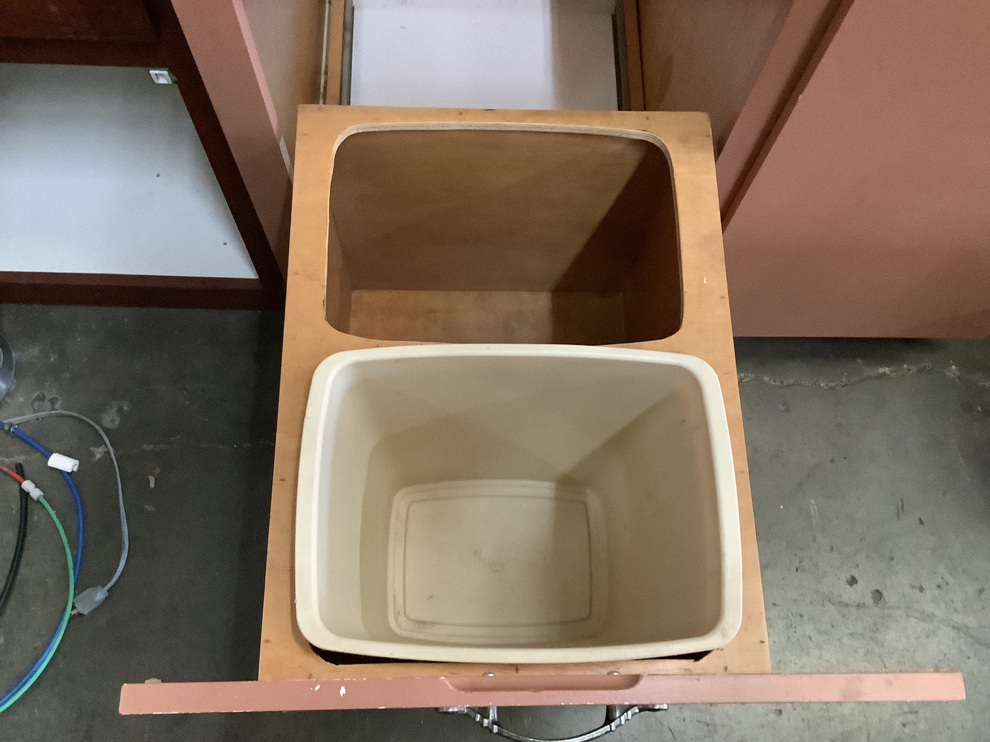 Trash and Recycling Cabinet Base