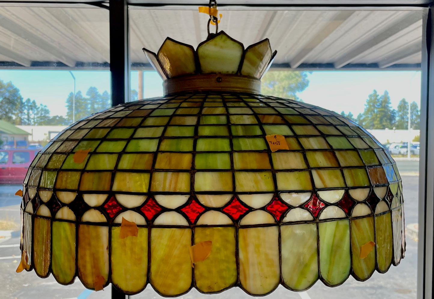 Leaded Glass Chandelier
