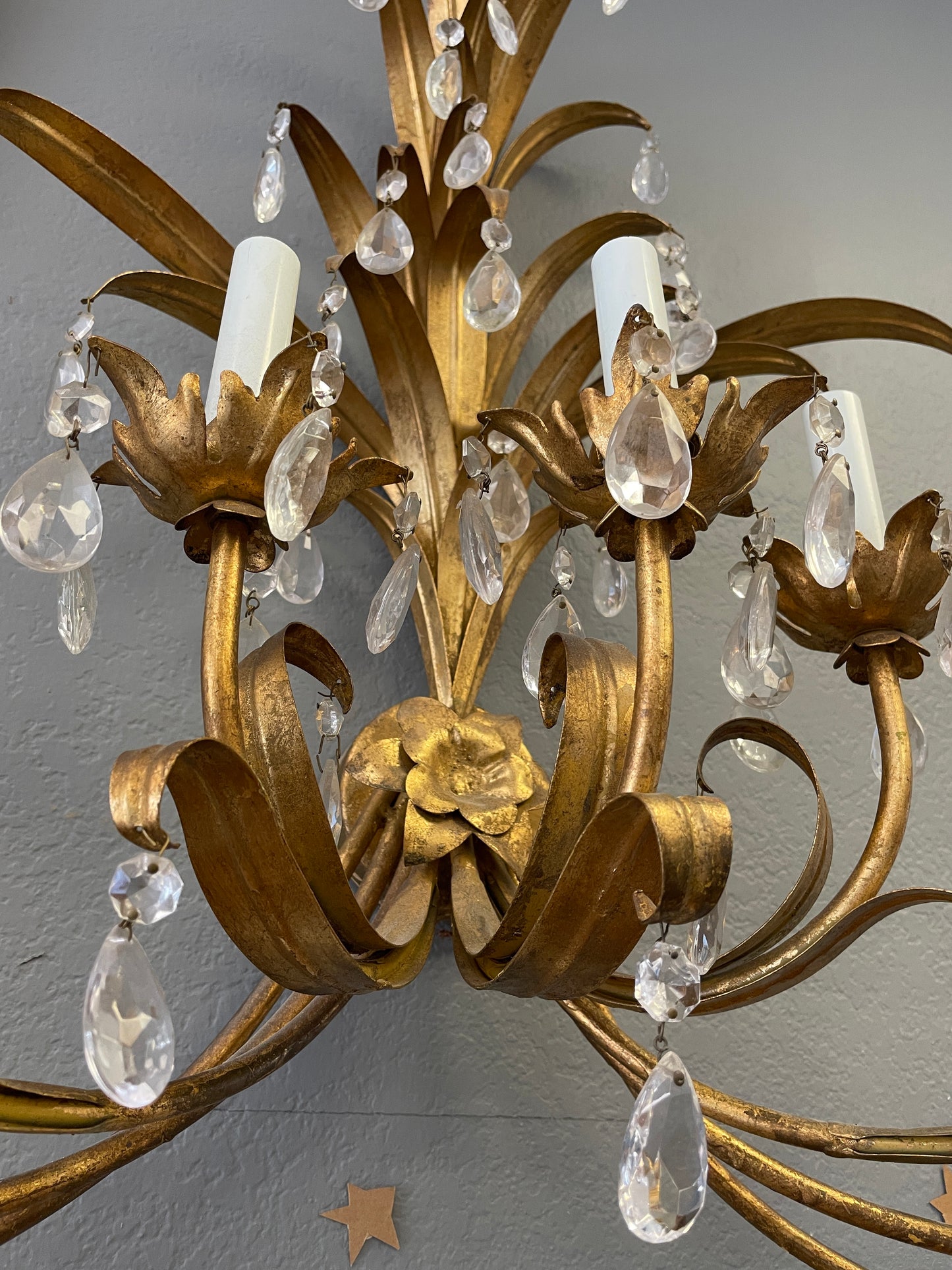 1920's Gilt Italian Sconce