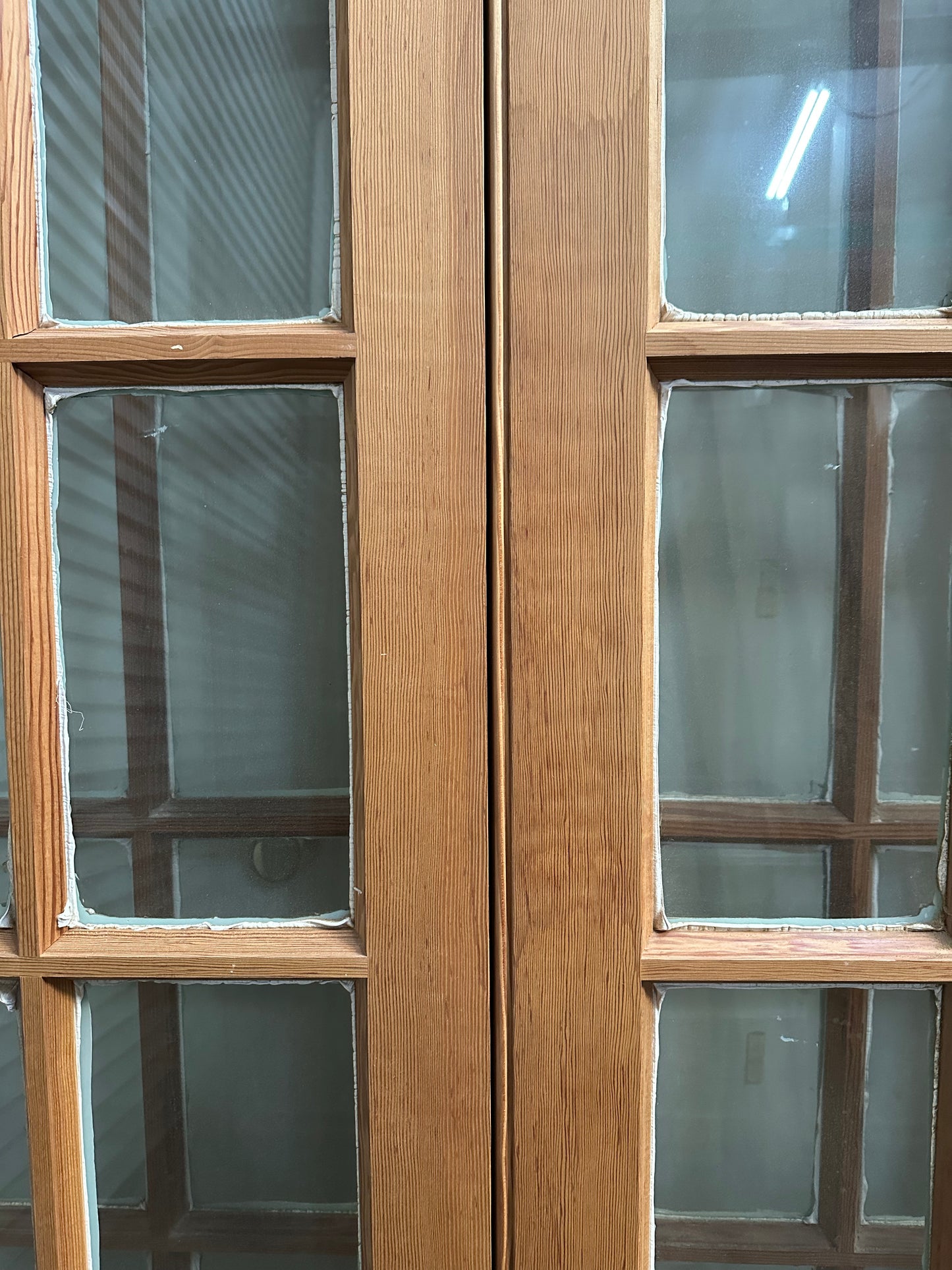 Unfinished Fir French Door with Transom