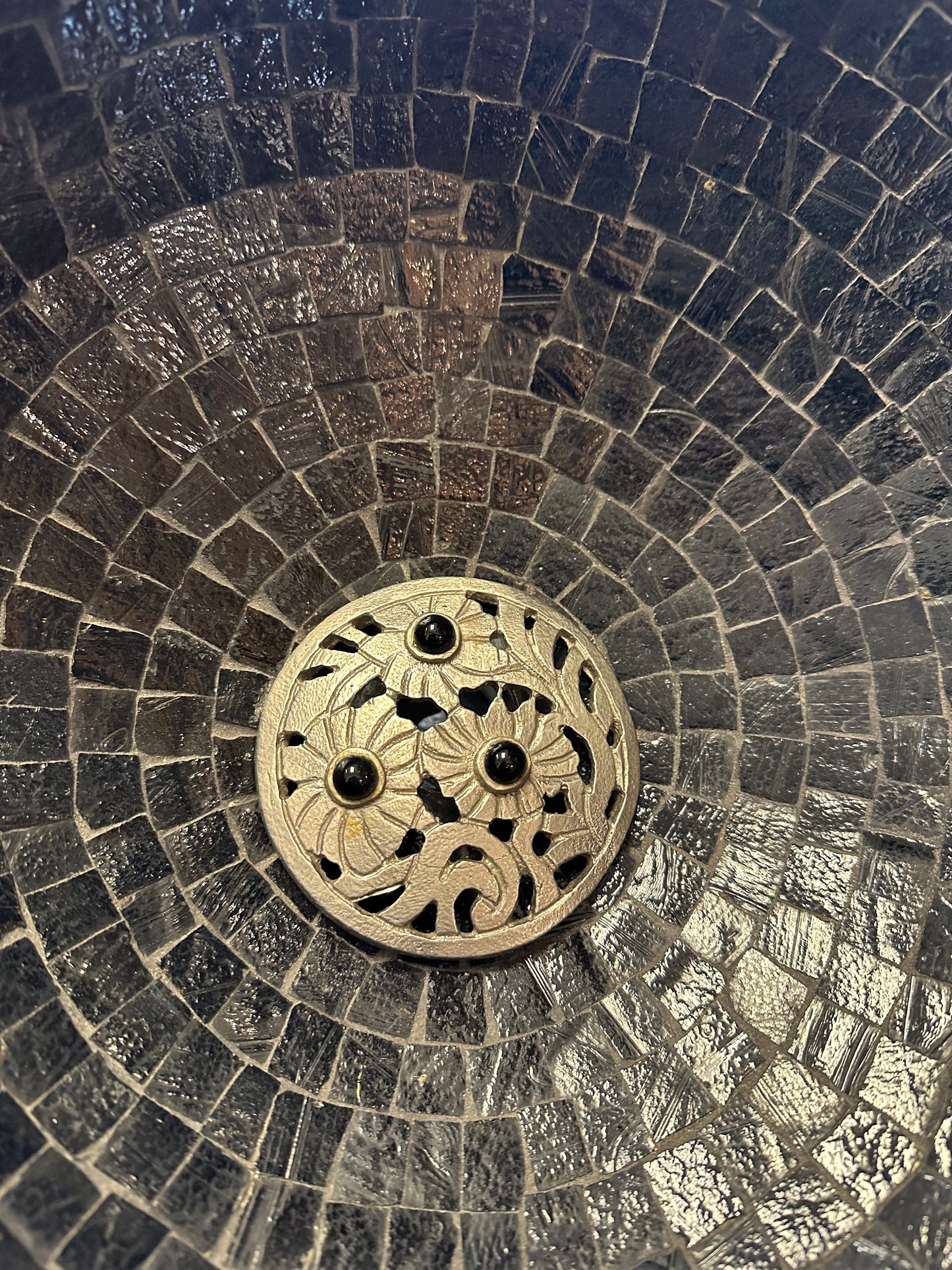 Black Mosaic Sink
