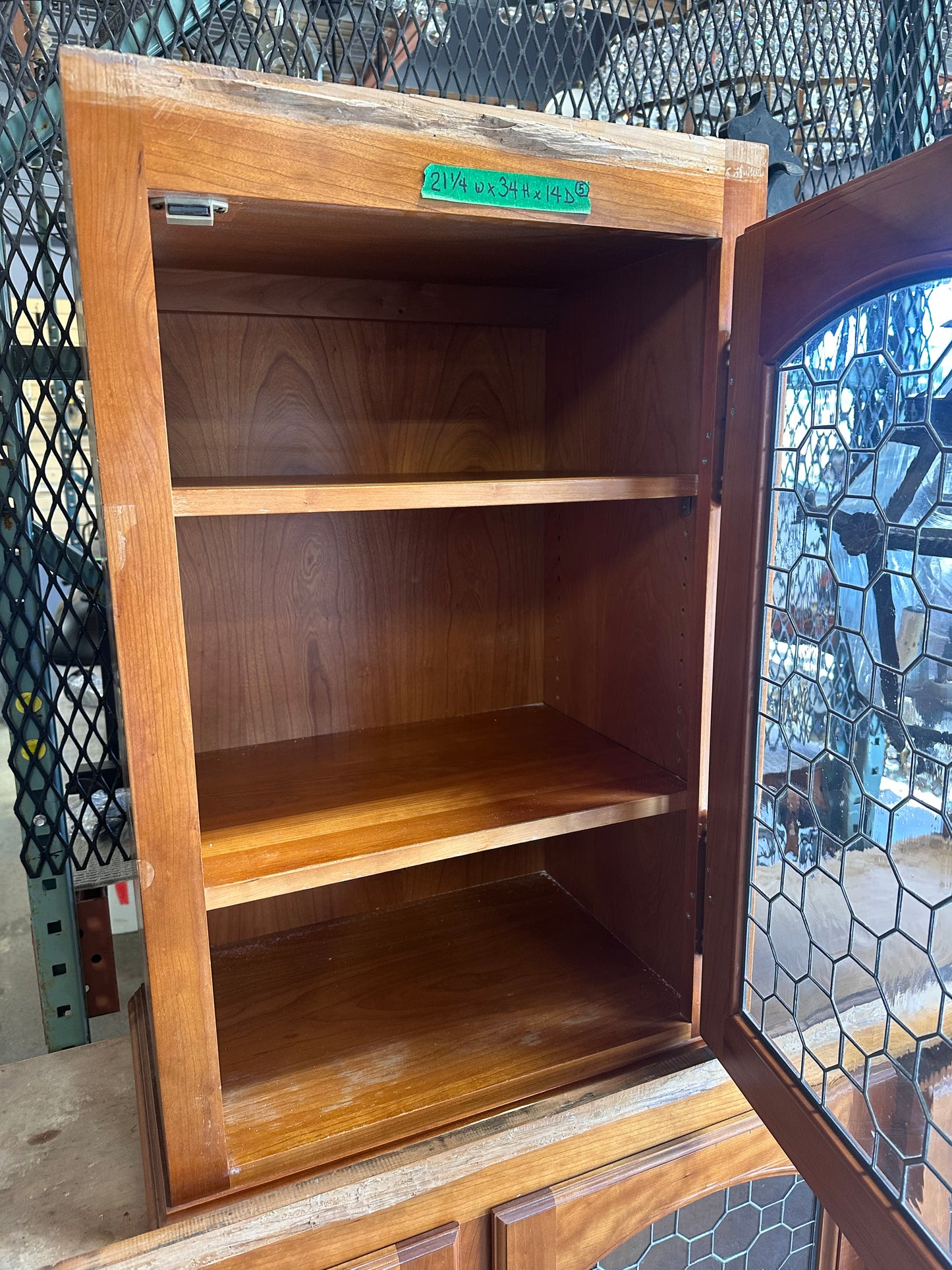 Leaded glass cabinets