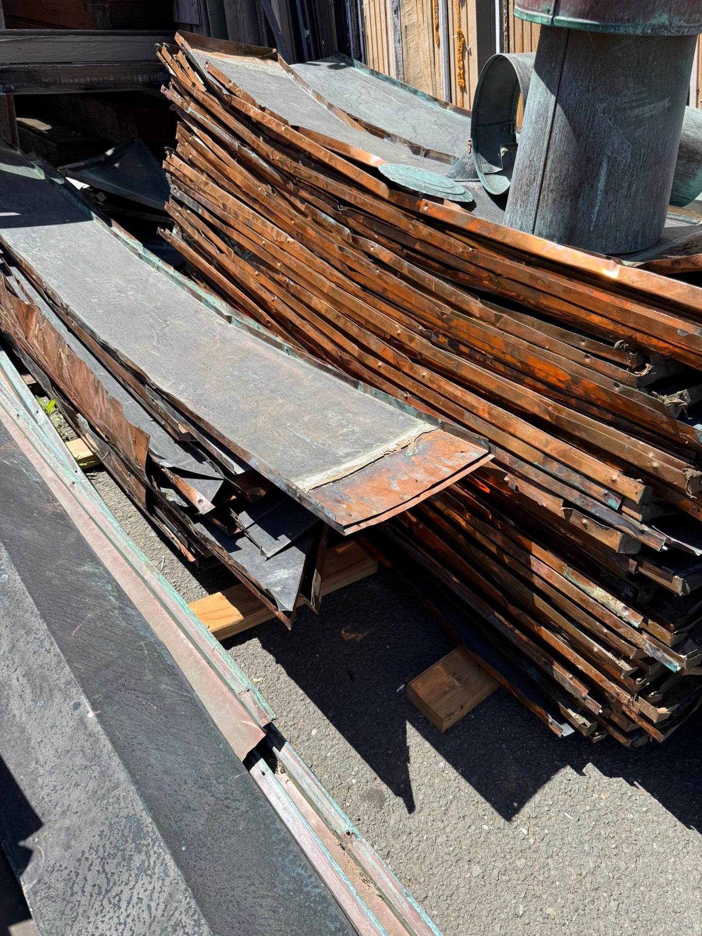 12" Wide Copper Roofing