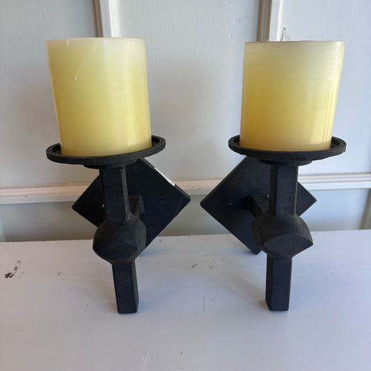 Pair of Gothic Candle Sconces