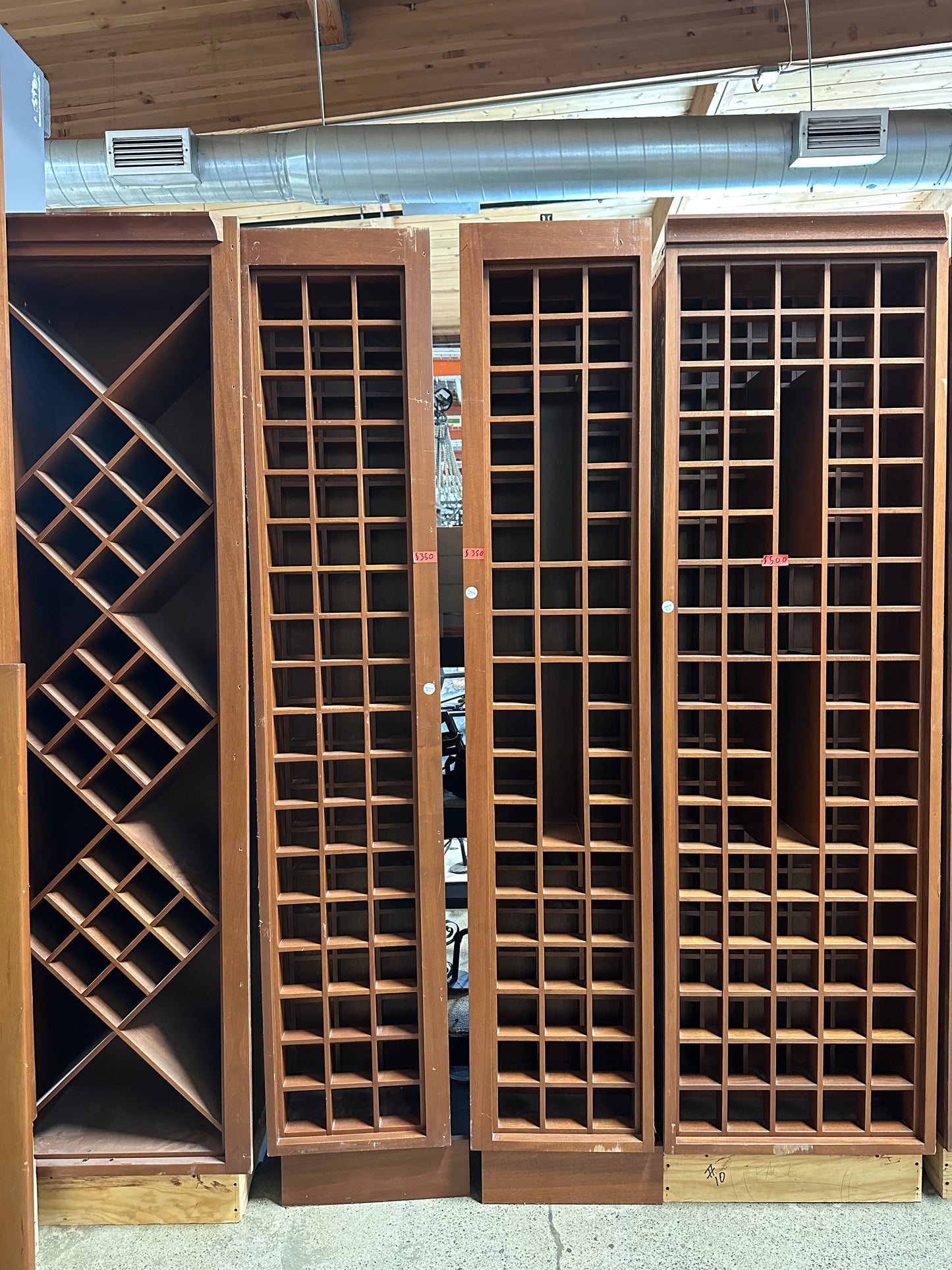 Wine Racks with Mahogany veneer