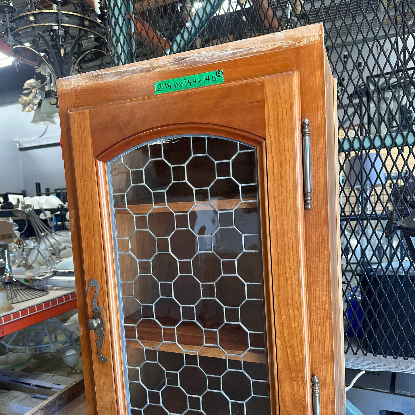 Leaded glass cabinets