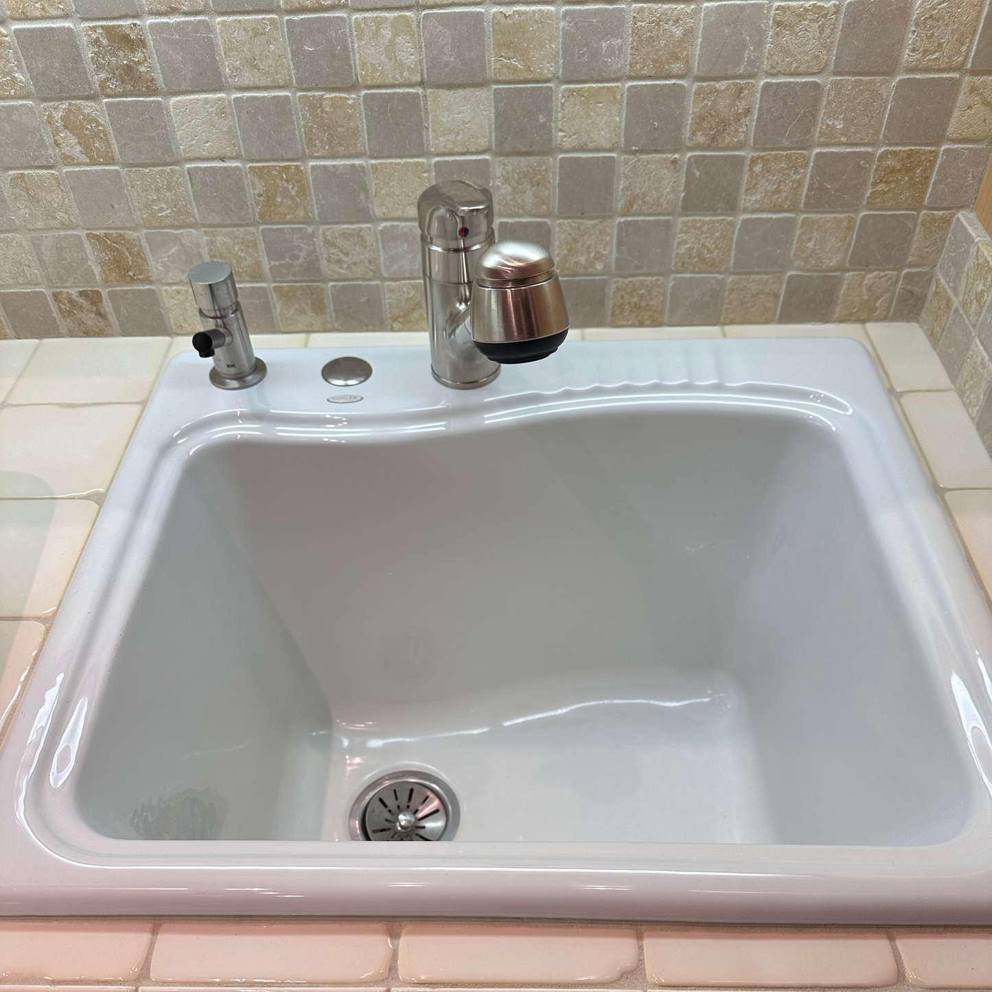 Deep Cast-Iron Laundry Sink
