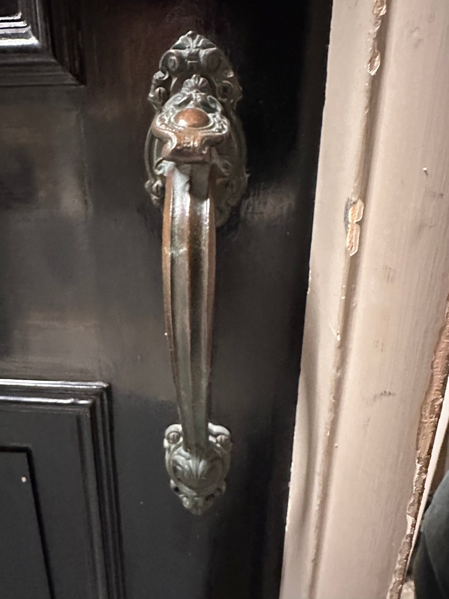 Black 6-Panel Colonial Exterior Entry Door