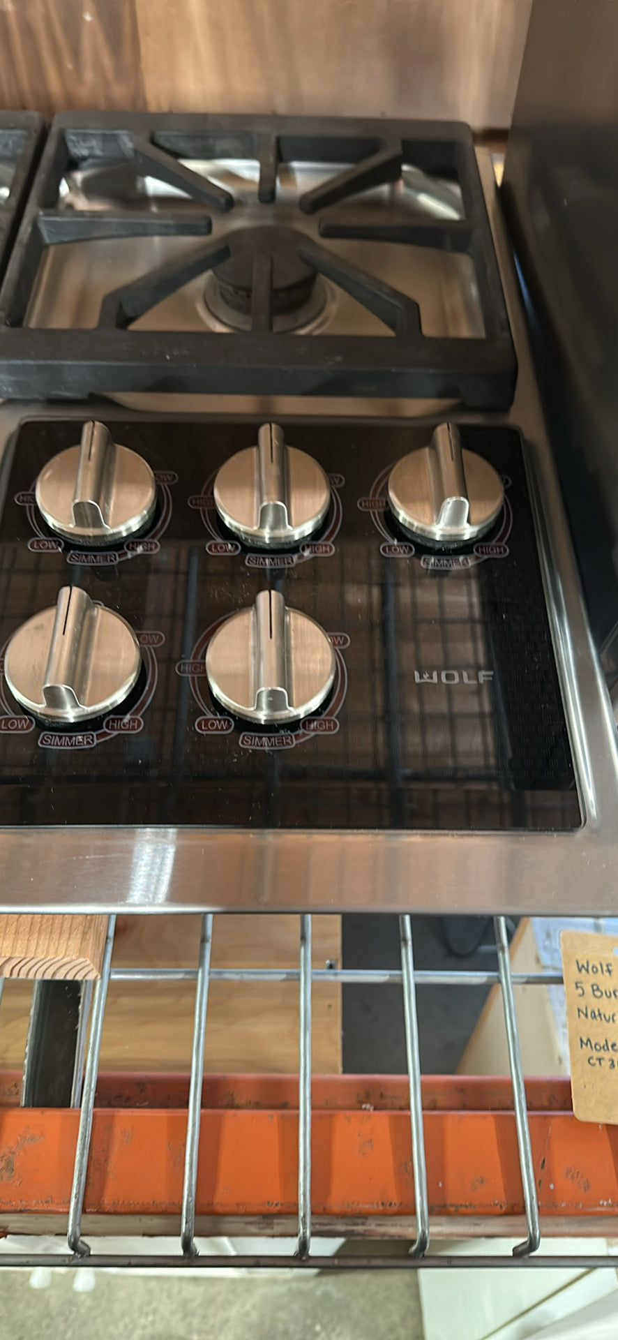 Wolf 36" Professional Gas Cooktop (Model CT36G/S)