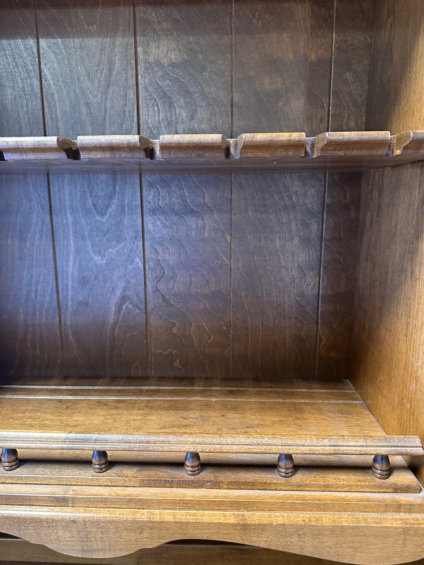 Vintage Ethan Allen Heirloom Maple "Drybar" China Hutch