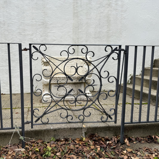 salvaged antique iron gate