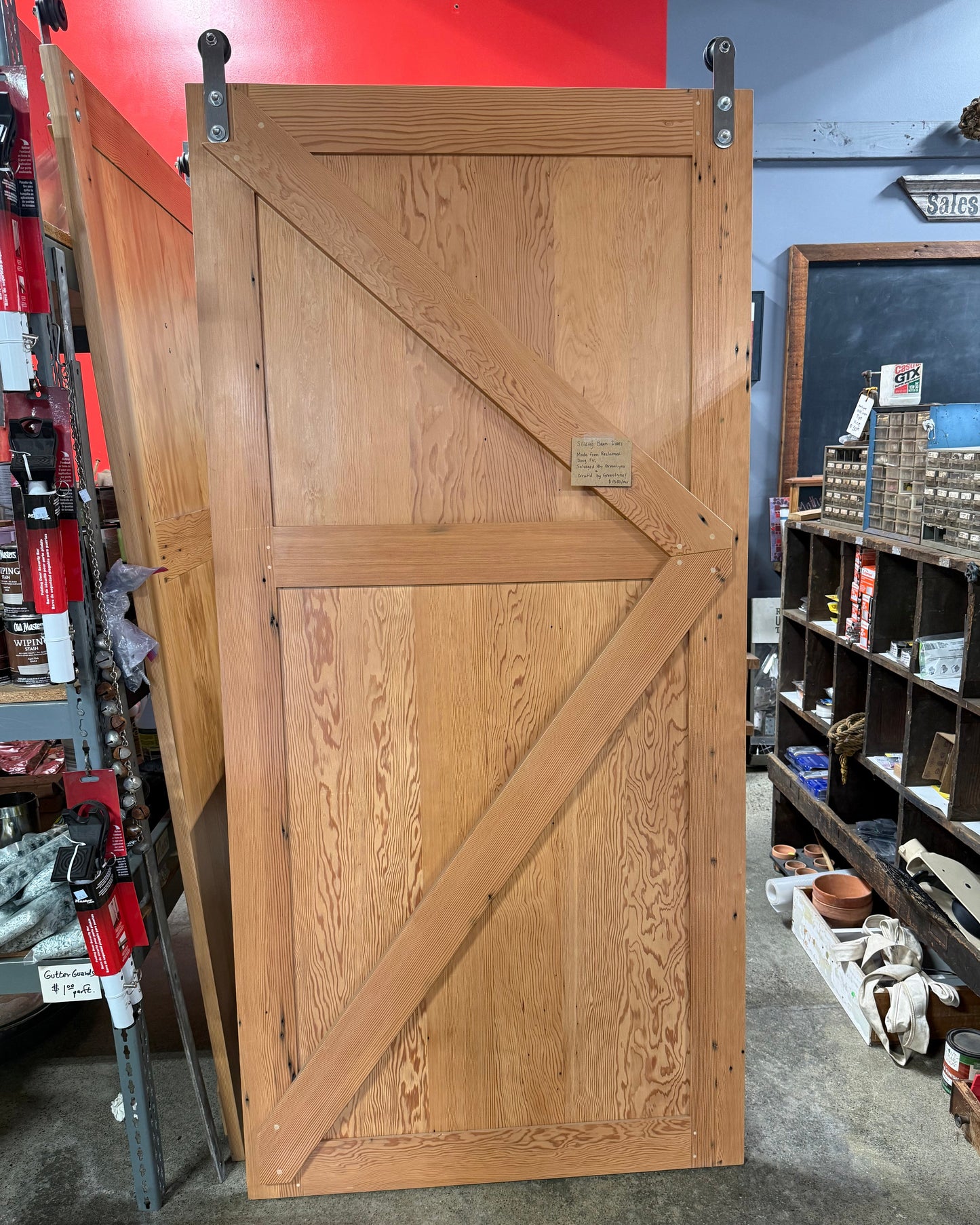Pair of Barn Doors - made from reclaimed lumber