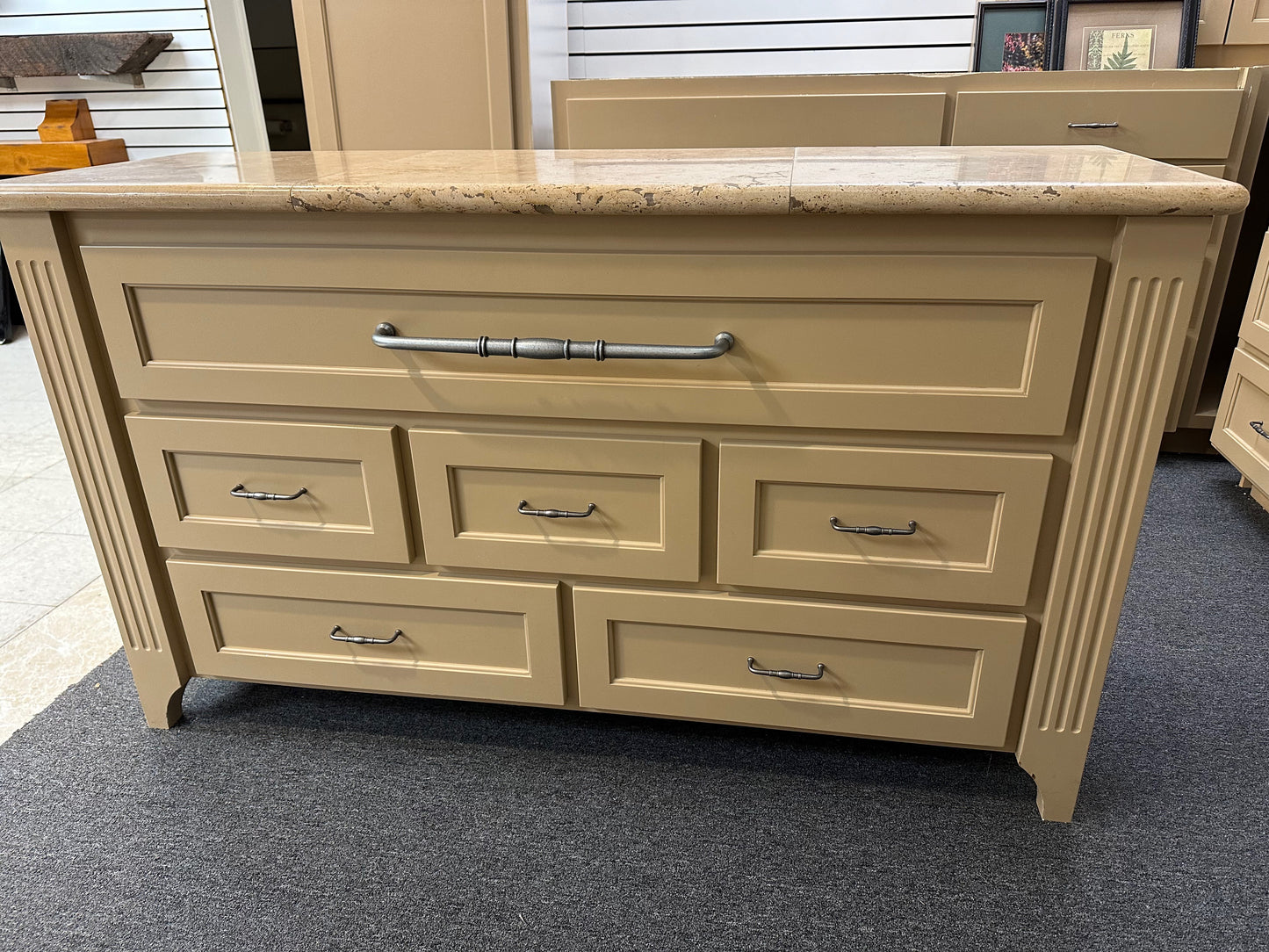 Laundry Island 6 Drawers with countertop