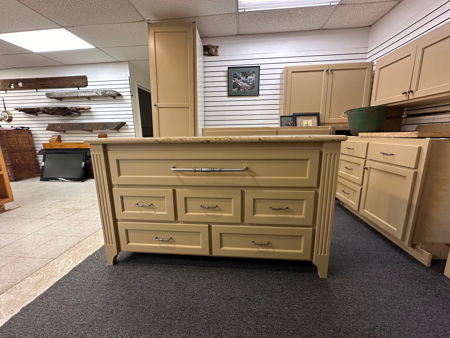 Laundry Island 6 Drawers with countertop