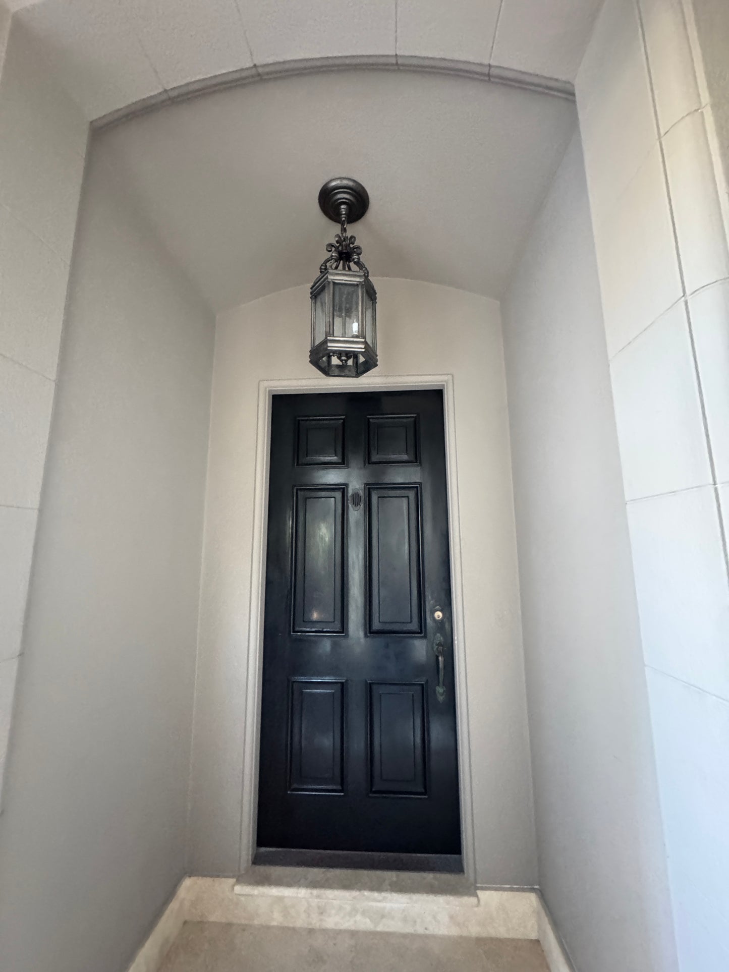 Black 6-Panel Colonial Exterior Entry Door