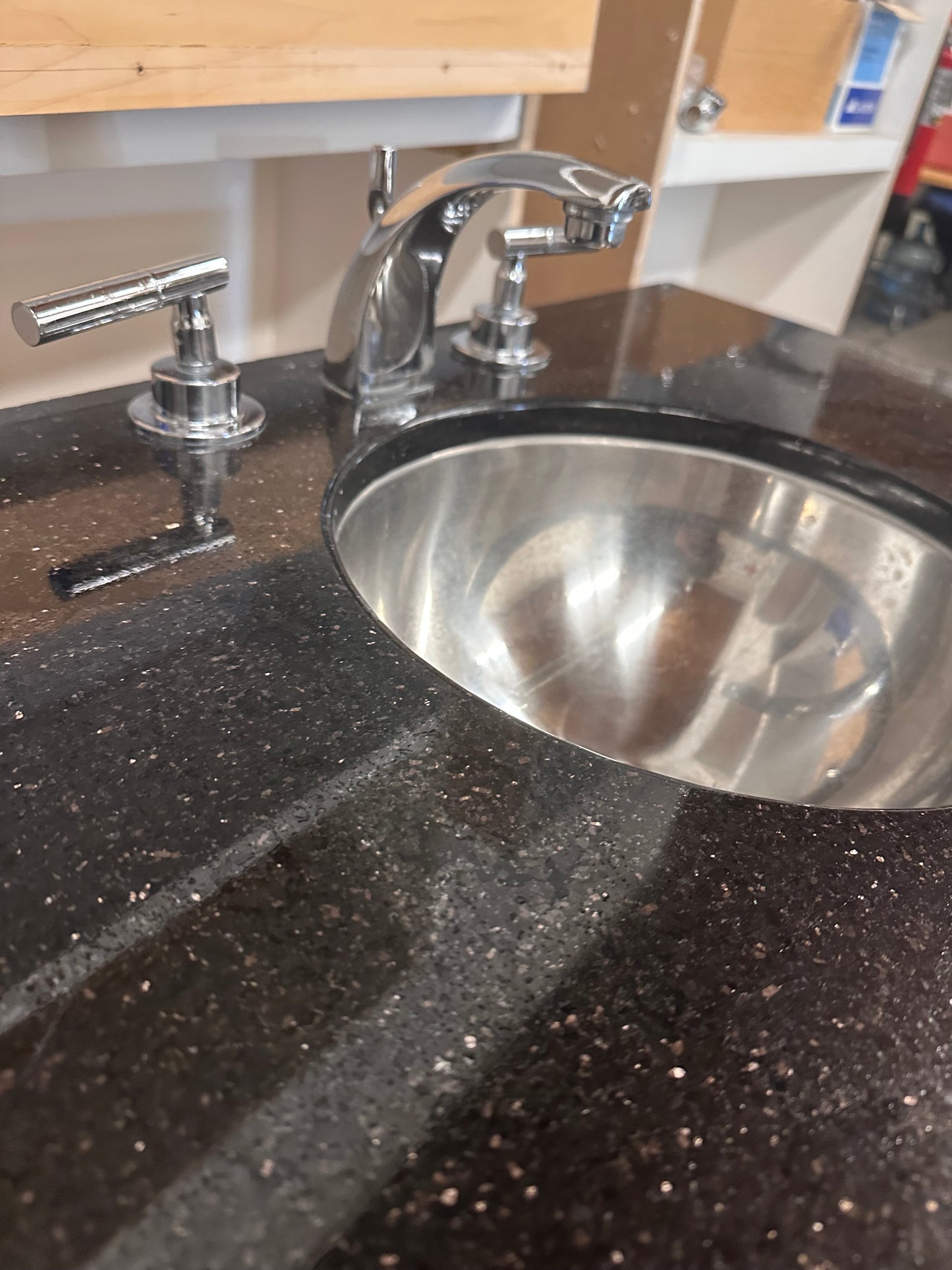 29” Vanity with stainless steel sink