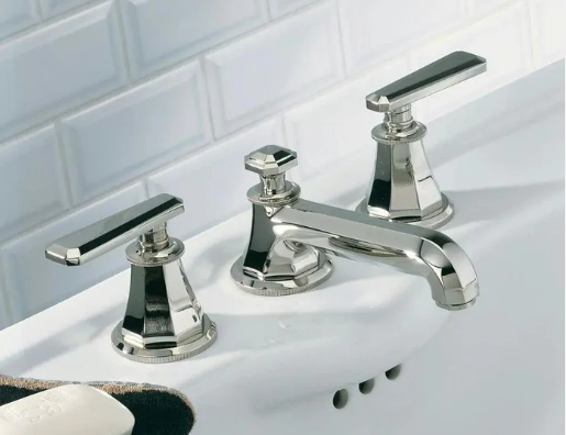 THG Paris Tradition with Lever Handles  Widespread Lavatory Set with Drain
