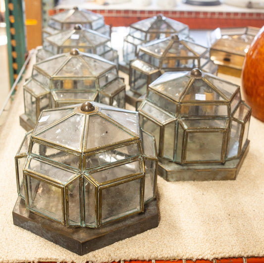 Hexagonal Flush Mount Ceiling Light